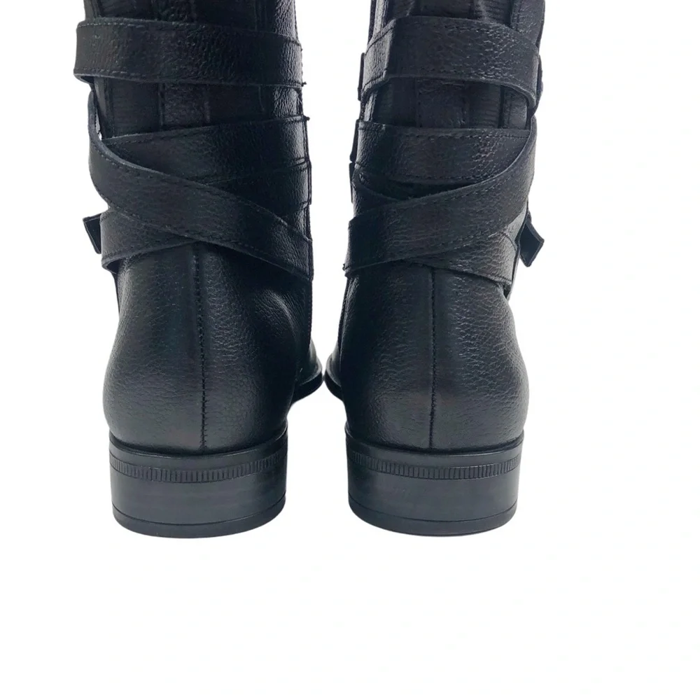 Naturalizer Jango  Black Leather Boots Size 6